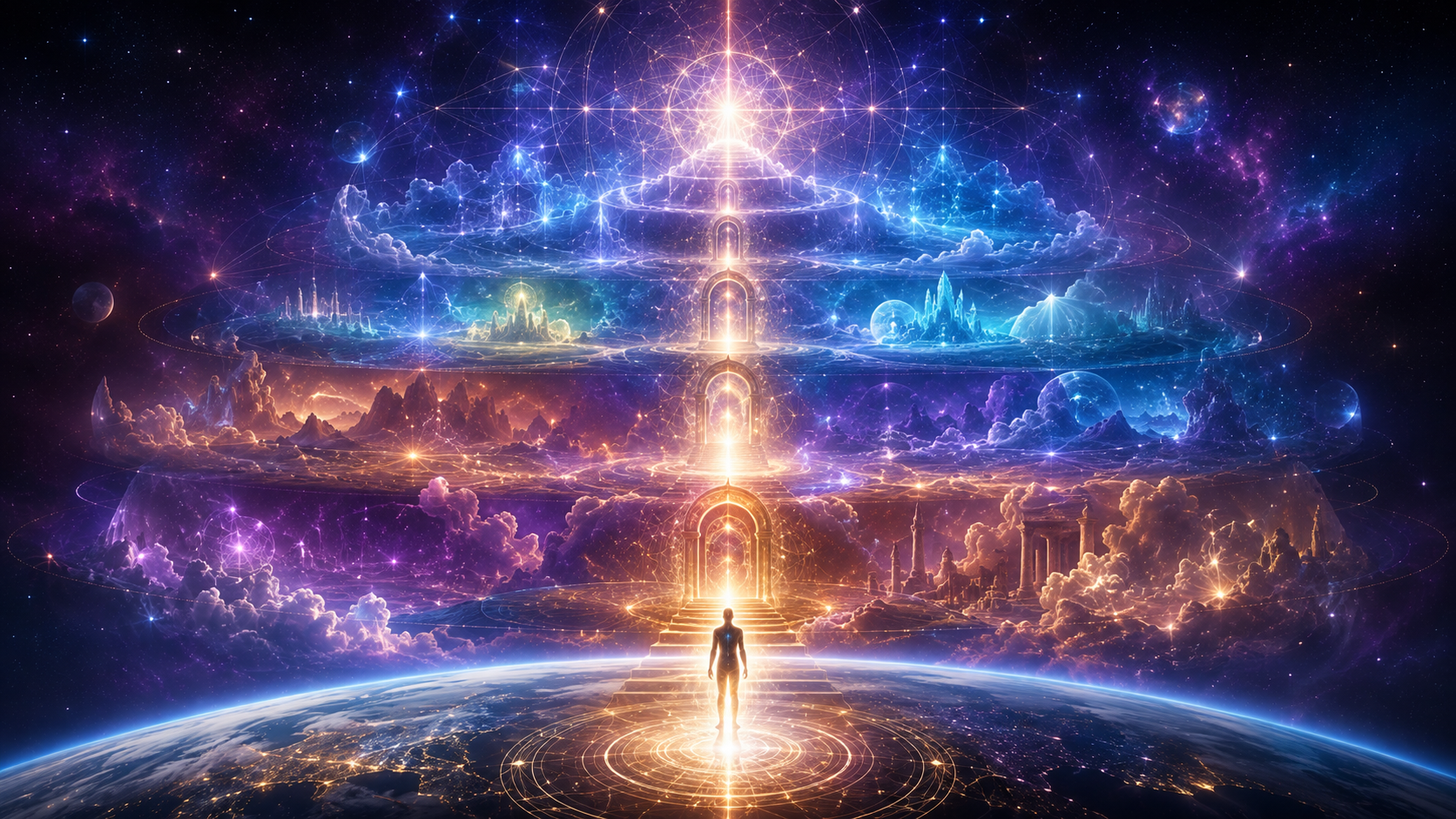 Higher consciousness dimensions and levels of experience