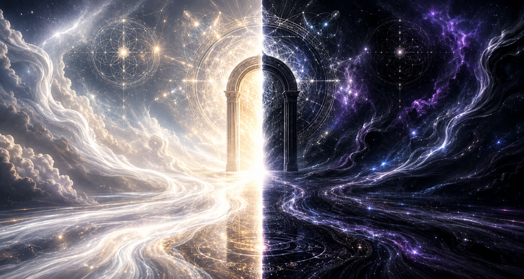 White and Black Rays energetic pathways
