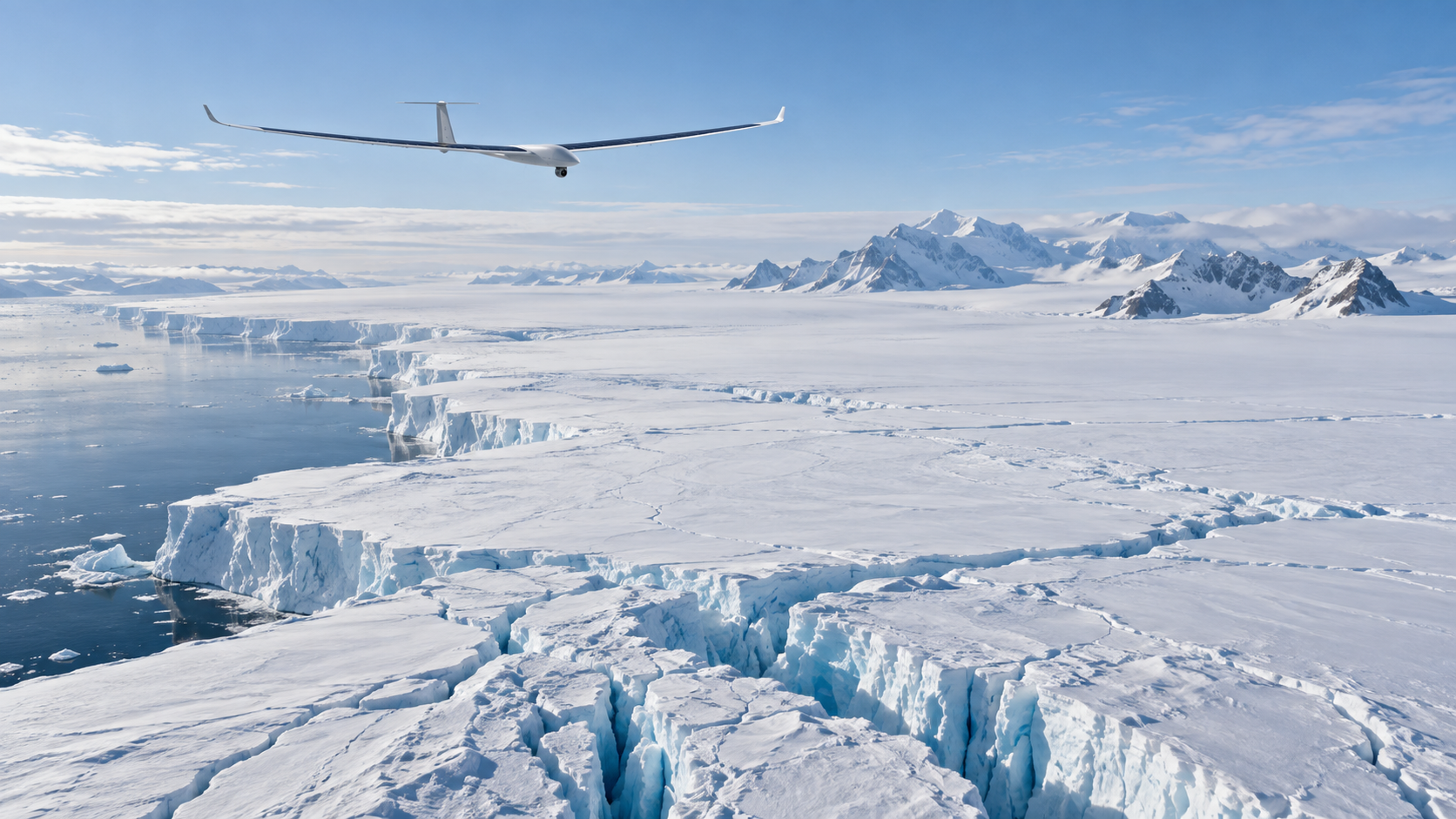 Editorial concept showing a unified public map of Antarctica